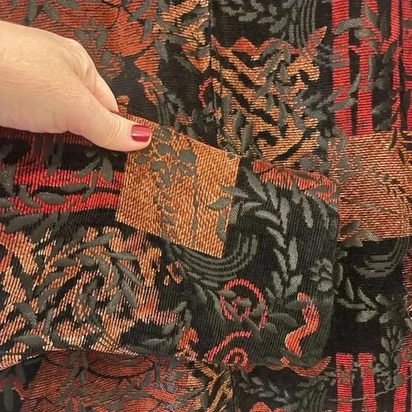 Chicos quilted jacket reversible tapestry jacket - Picture 7 of 14